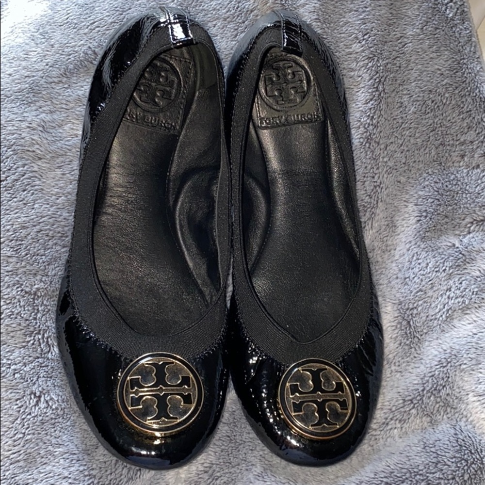 Tory Burch Black Ballet Flats